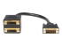 DVISPL1DD - StarTech.com 30 cm DVI-D till 2x DVI-D digital video splitter kabel ? M/F - Framsidan
