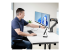 H2M1AS2-MONITOR-ARM - StarTech.com Desk Mount Dual Monitor Arm w/ Crossbar, Up To 27" Displays - Höger vinkel