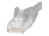 N6PATCH75GR - StarTech.com Cat6-patchkabel med hakfria RJ45-kontakter – 22,8 m, grå - Närbild