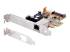 ST1000PEXPSE - StarTech.com 1 Port 2.5Gbps PoE Network Card, PCIe Ethernet Card w/RJ45 Port, 30W 802.3at PoE NIC for Desktops/Servers, Network PoE LAN Adapter w/Low-Profile Bracket Included - Vänster vinkel