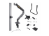 H2M1AS2-MONITOR-ARM - StarTech.com Desk Mount Dual Monitor Arm w/ Crossbar, Up To 27" Displays - Framsidan