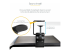 KEYBOARD-TRAY-CLAMP1 - StarTech.com Under-Desk Keyboard Tray, Clamp-on Keyboard Holder, Supports up to 12kg (26.5lb), Sliding Keyboard and Mouse Drawer with C-Clamps, Height Adjustable Keyboard Tray - Närbild