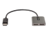 MST14DP122DP - StarTech.com 2-Port DisplayPort MST Hub, Dual 4K 60Hz, DP to 2x DisplayPort Monitor Adapter, DP 1.4 Multi-Monitor Video Adapter w/ 1ft Built-in Cable, USB Powered, Windows Only - Höger vinkel