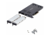 2M2-REMOVABLE-PCIE - StarTech.com Dual-Bay M.2 NVMe SSD Removable Mobile Rack for PCIe x8 Slot - Vänster vinkel