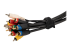 B506I-HOOK-LOOP-TIES - StarTech.com 6in Hook and Loop Cable Ties, 50 Pack, Black, Reusable Cable Straps, Adjustable and Flexible, Cord Organizer Tie/Wraps for Professional Cable Management - Vänster vinkel