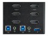 SV231TDPU34K - StarTech.com 2-ports DisplayPort KVM-switch för tre skärmar - Närbild