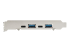 PEXUSB312A2C2V - StarTech.com 4-ports USB PCIe-kort - Vänster sida