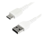 RUSB2AC1MW - StarTech.com 1 m USB 2.0 till USB-C-kabel -&nbsp;vit - Höger vinkel
