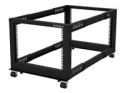 StarTech.com 8U 19" Open Frame Server Rack, 4 Post Adjustable Depth 23-41" Mobile, Free Standing Rolling Network/Computer Equipment Data Rack, Dell PowerEdge, HP ProLiant ThinkServer