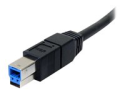 StarTech.com 10 ft Black SuperSpeed USB 3.0 Cable A to B