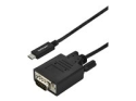 StarTech.com 10ft/3m USB C to VGA Cable, 1920x1200/1080p USB Type C to VGA Video Adapter Cable, Thunderbolt 3 Compatible, Laptop to VGA Monitor/Projector, DP Alt Mode HBR2 Cable, Black