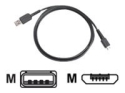 Zebra - USB-kabel - USB (hane) till mikro-USB typ B (hane)