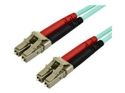 StarTech.com 15 m OM3 LC till LC-multiläge duplex fiberoptisk patchkabel