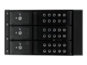 StarTech.com Flyttbart hyllfritt bakpanelställ i aluminium med hot swap-funktion för tre 3,5" SAS II/SATA III – 6 Gbps HDD
