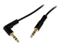 StarTech.com 30 cm Slim 3,5 mm till högervinklad stereoaudiokabel – M/M