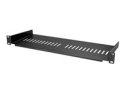 StarTech.com 1U Vented Server Rack Cabinet Shelf, 7in Deep Fixed Cantilever Tray, Rackmount Shelf for 19" AV/Data/Network Equipment Enclosure w/ Cage Nuts & Screws, 44lbs Weight Capacity