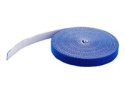 StarTech.com 25ft Hook and Loop Roll, Cut-to-Size Reusable Cable Ties, Bulk Industrial Wire Fastener Tape / Adjustable Fabric Wraps Blue / Resuable Self Gripping Cable Management Straps