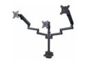 StarTech.com Triple Monitor Desk Mount For Up To Three 27in Screens, VESA 75x75/100x100, Tool-Less Arm Adjustments, C-Clamp/Grommet Mount, Spring-Assisted Arms