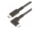 StarTech.com 3ft (1m) Rugged Right Angle USB-C Cable, USB 10 Gbps, USB C to C Data Transfer Cable, 4K 60Hz DP Alt Mode, 100W Power Delivery