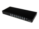 StarTech.com 16 Port 1U Rackmount USB KVM Switch with OSD (SV1631DUSBU)