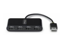 StarTech.com 4-Port USB 2.0 Hub, USB Bus Powered, Small Travel Mini USB Hub, USB 2.0 Splitter, Multi-Port Portable USB Hub, 480Mbps, Overcurrent Protection (OCP)