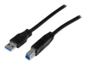 StarTech.com 2m 6 ft Certified SuperSpeed USB 3.0 A to B Cable Cord