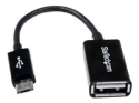 StarTech.com 12 cm Micro USB till USB OTG-värdadapter (på-språng) M/F