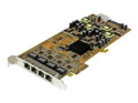 StarTech.com Gigabit Power over Ethernet PCIe-nätverkskort med 4 portar