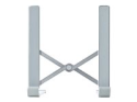 StarTech.com Foldable Laptop Riser Stand, Portable Height Adjustable Ergonomic Laptop Stand, Ventilated Aluminum Frame Supports 22lb (10Kg), Tilt/Raised/Angled Laptop/Tablet Stand, Collapsible Design