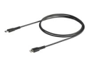 StarTech.com 1m tålig, svart USB-C till Blixtkabel