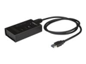 StarTech.com 4 Port USB 3.0 Hub, USB Type-A to 1x USB-C & 3x USB-A, Commercial Metal USB Hub, SuperSpeed 5Gbps USB 3.1/3.2 Gen 1, Self Powered, BC 1.2 Fast Charge/Sync, Mountable/Rugged