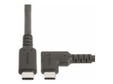StarTech.com 3ft (1m) Rugged Right Angle USB-C Cable, USB 10 Gbps, USB C to C Data Transfer Cable, 4K 60Hz DP Alt Mode, 100W Power Delivery