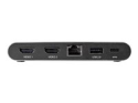 StarTech.com USB C Dock, 4K Dual Monitor HDMI Display, Mini Laptop Docking Station, 100W Power Delivery Passthrough, GbE, 2-Port USB-A Hub, USB Type-C Multiport Adapter,3.3' Cable, Dual 4K