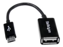 StarTech.com 12 cm Micro USB till USB OTG-värdadapter (på-språng) M/F