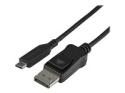 StarTech.com 3.3ft/1m USB C to DisplayPort 1.4 Cable, 4K/5K/8K USB Type-C to DP 1.4 Alt Mode Video Adapter Converter, HBR3/HDR/DSC, 8K 60Hz DP 1.4 Monitor Cable for USB-C and Thunderbolt 3