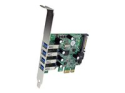StarTech.com PCI Express PCIe SuperSpeed USB 3.0-kontrollerkortadapter med 4 portar och UASP