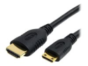 StarTech.com 6 ft / 2m High Speed HDMI Cable with Ethernet- HDMI to HDMI Mini- M/M (HDMIACMM6)