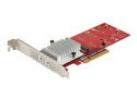 StarTech.com x8 Dual M.2 PCIe NVMe SSD Adapter