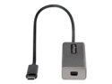 StarTech.com USB C to Mini DisplayPort Adapter, 4K 60Hz USB-C to mDP Adapter Dongle, USB Type-C to Mini DP Monitor/Display, Video Converter, Works w/ Thunderbolt 3, 12" Long Attached Cable