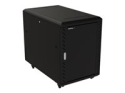 StarTech.com 15U 19" Server Rack Cabinet, 4 Post Adjustable Depth (6-32") Locking Knock Down Network/Computer Equipment Enclosure, Mobile with Glass Door & Casters, HP ProLiant ThinkServer