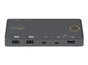 StarTech.com 2-ports hybrid USB-A + HDMI och USB-C KVM-switch