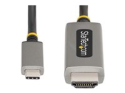 StarTech.com 3ft (1m) USB-C to HDMI Adapter Cable, 8K 60Hz, 4K 144Hz, HDR10, USB Type-C to HDMI 2.1 Video Converter Cable, USB-C DP Alt Mode/USB4/Thunderbolt 3/4 Compatible