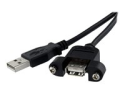 StarTech.com 60 cm panelmontering USB-kabel A till A