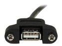 StarTech.com 1 ft Panel Mount USB Cable A to A
