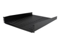StarTech.com 1U Server Rack Shelf, 2U 22in Universal Fixed Vented Network Rack Shelf/Cantilever Tray for 19" AV/Data/Network Equipment Enclosure w/Cage Nuts & Screws, 50lbs Weight Cap.