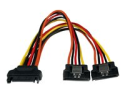 StarTech.com 6in Latching SATA Power Y Splitter Cable Adapter