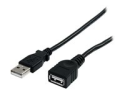 StarTech.com 3 m svart USB 2.0-förlängningskabel A till A ? M/F