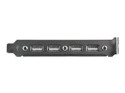 StarTech.com 4 Port USB A Female Slot Plate Adapter
