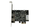 StarTech.com PCI Express (PCIe) SuperSpeed USB 3.0-kortadapter med 2 portar och UASP – LP4-ström