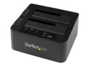 StarTech.com Dual Bay Hard Drive Duplicator, Standalone USB 3.0 (5 Gbps) eSATA to 2.53.5 SATA III HDDSSD ClonerCopier, Hard Drive Docking Station